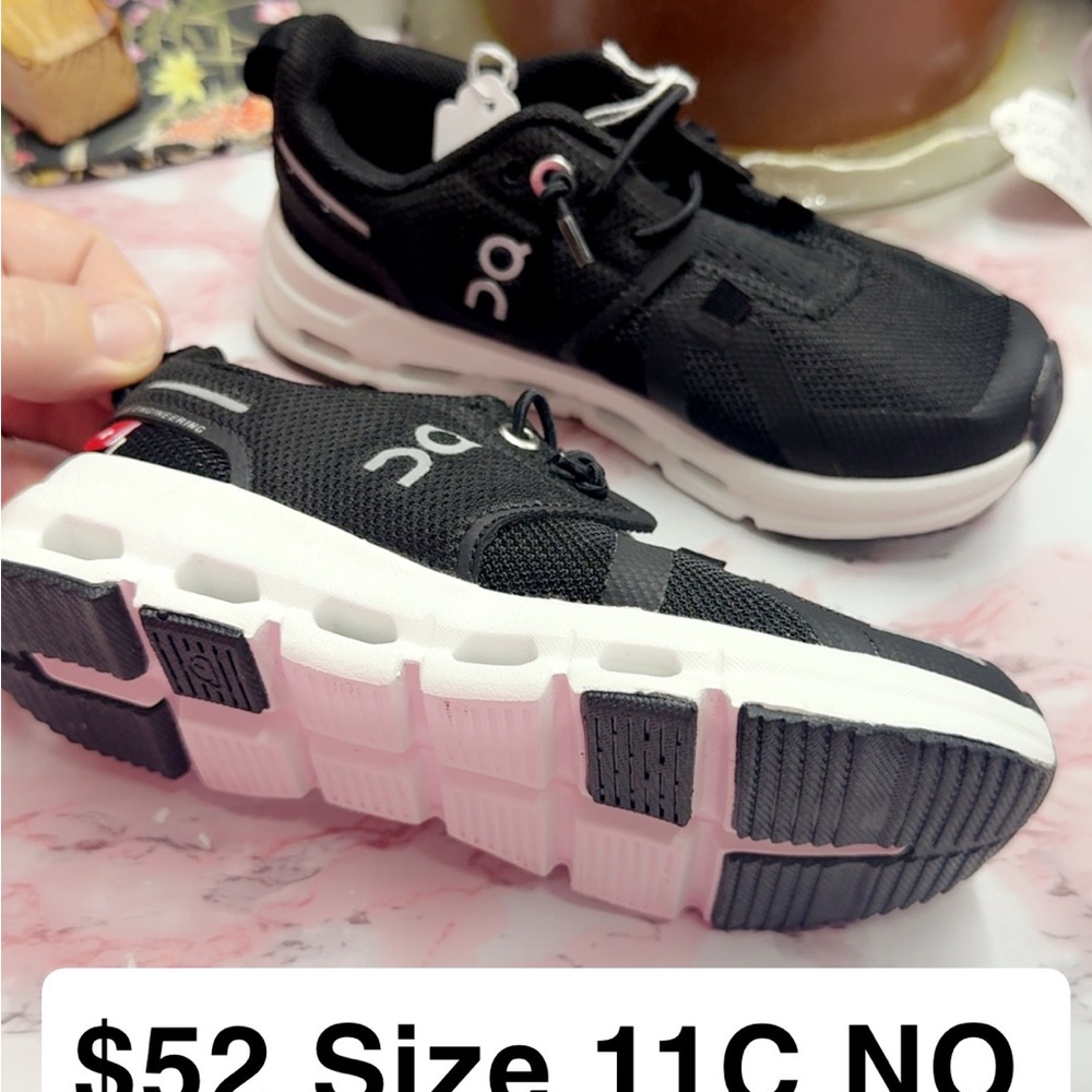 Black and White Athletic Sneakers by On